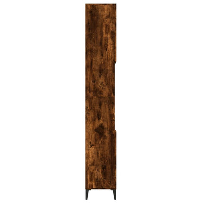 Badschrank Räuchereiche 30x30x190 cm Holzwerkstoff - Pazzar.ch