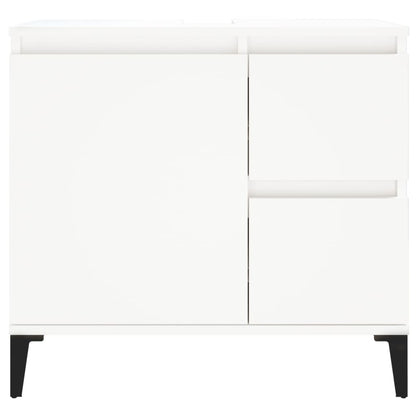 Badschrank Weiß 65x33x60 cm Holzwerkstoff - Pazzar.ch