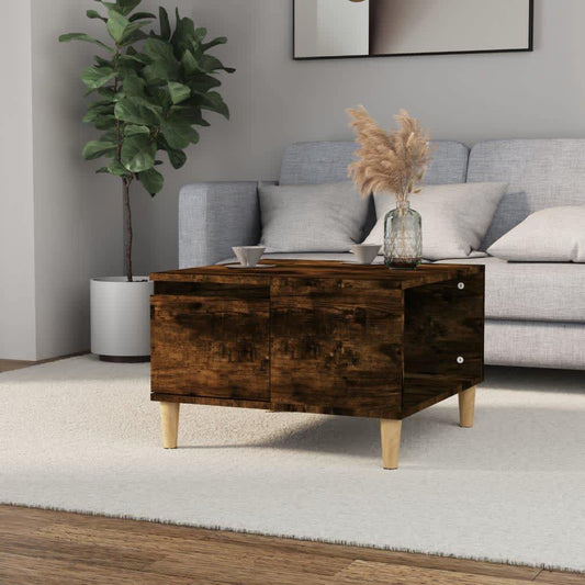 Couchtisch Räuchereiche 55x55x36,5 cm Holzwerkstoff - Pazzar.ch
