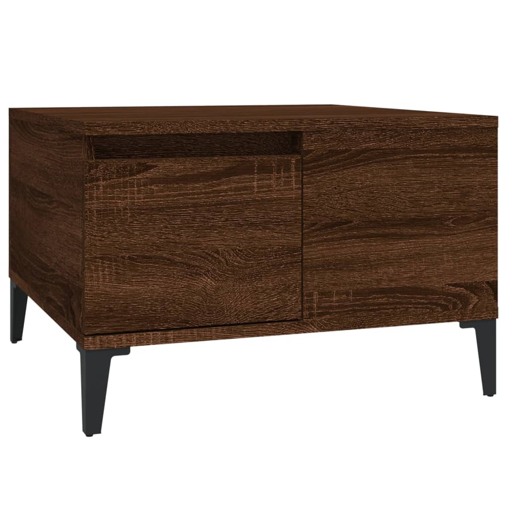 Couchtisch Braun Eichen-Optik 55x55x36,5 cm Holzwerkstoff - Pazzar.ch