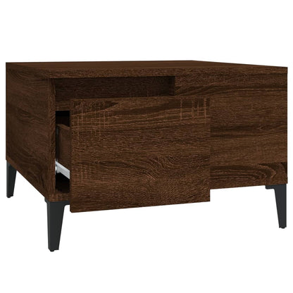 Couchtisch Braun Eichen-Optik 55x55x36,5 cm Holzwerkstoff - Pazzar.ch