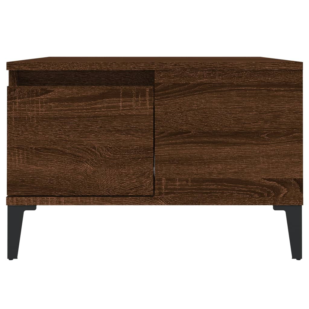 Couchtisch Braun Eichen-Optik 55x55x36,5 cm Holzwerkstoff - Pazzar.ch