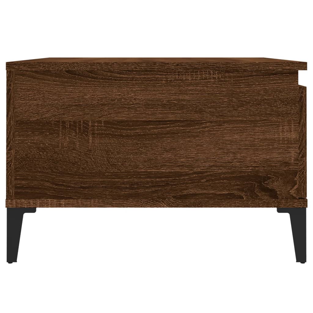 Couchtisch Braun Eichen-Optik 55x55x36,5 cm Holzwerkstoff - Pazzar.ch