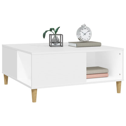 Couchtisch Weiß 80x80x36,5 cm Holzwerkstoff - Pazzar.ch