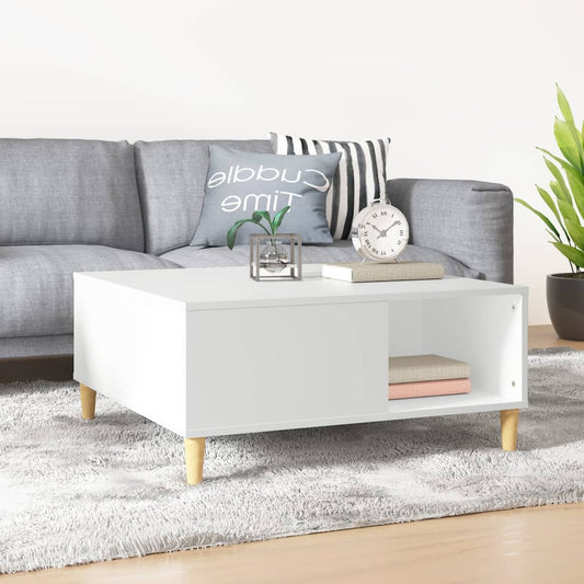 Couchtisch Weiß 80x80x36,5 cm Holzwerkstoff - Pazzar.ch