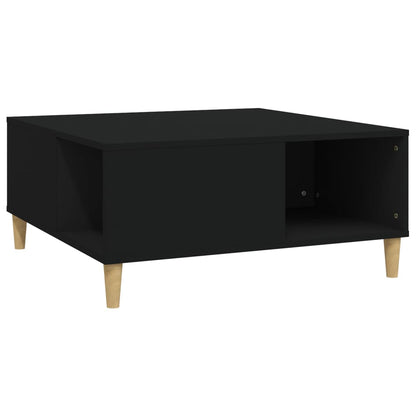 Couchtisch Schwarz 80x80x36,5 cm Holzwerkstoff - Pazzar.ch