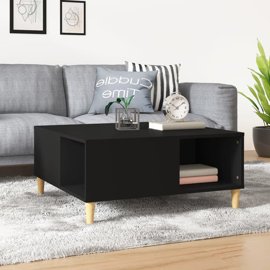 Couchtisch Schwarz 80x80x36,5 cm Holzwerkstoff - Pazzar.ch