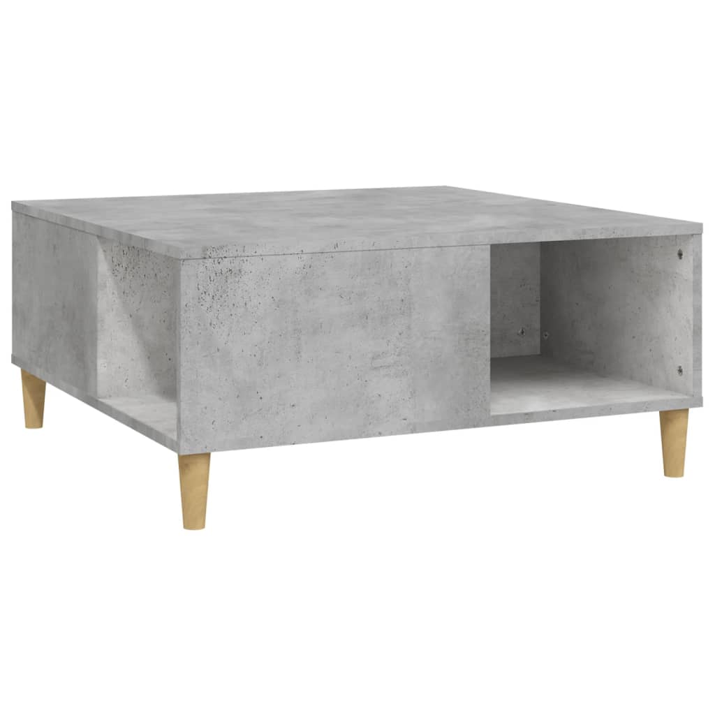 Couchtisch Betongrau 80x80x36,5 cm Holzwerkstoff - Pazzar.ch