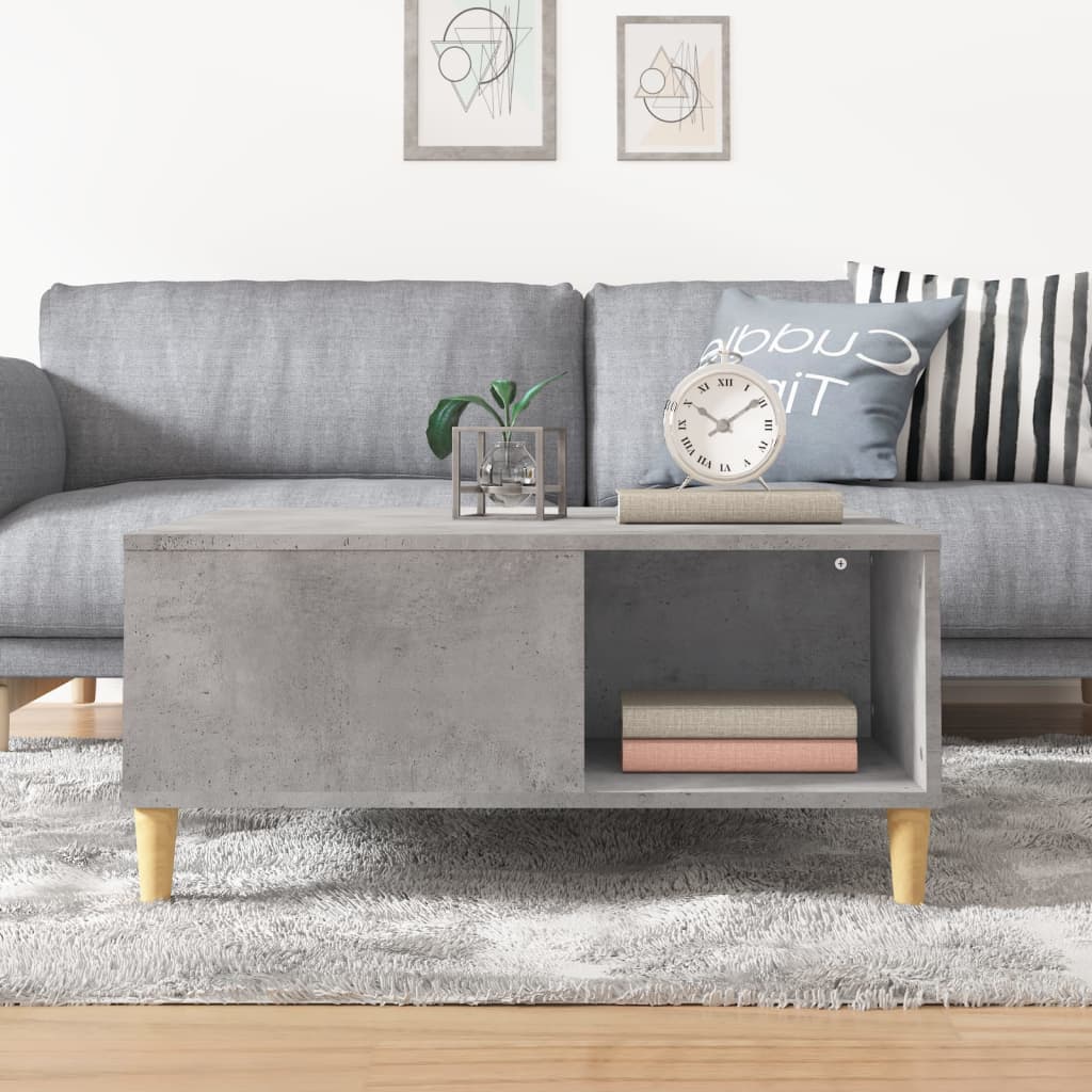 Couchtisch Betongrau 80x80x36,5 cm Holzwerkstoff - Pazzar.ch