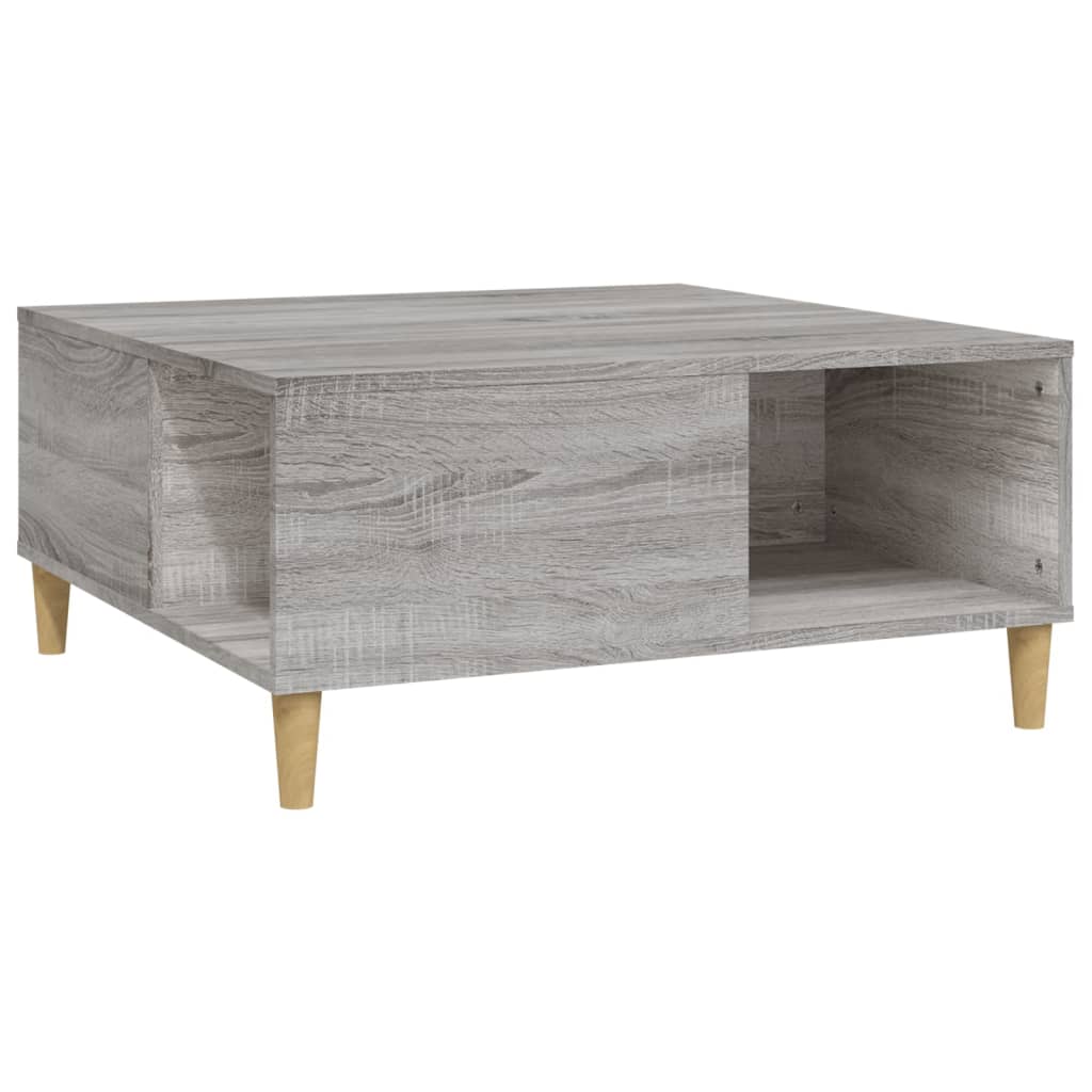 Couchtisch Grau Sonoma 80x80x36,5 cm Holzwerkstoff - Pazzar.ch