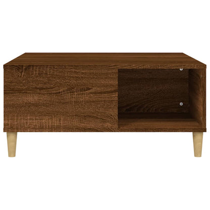 Couchtisch Braun Eichen-Optik 80x80x36,5 cm Holzwerkstoff - Pazzar.ch