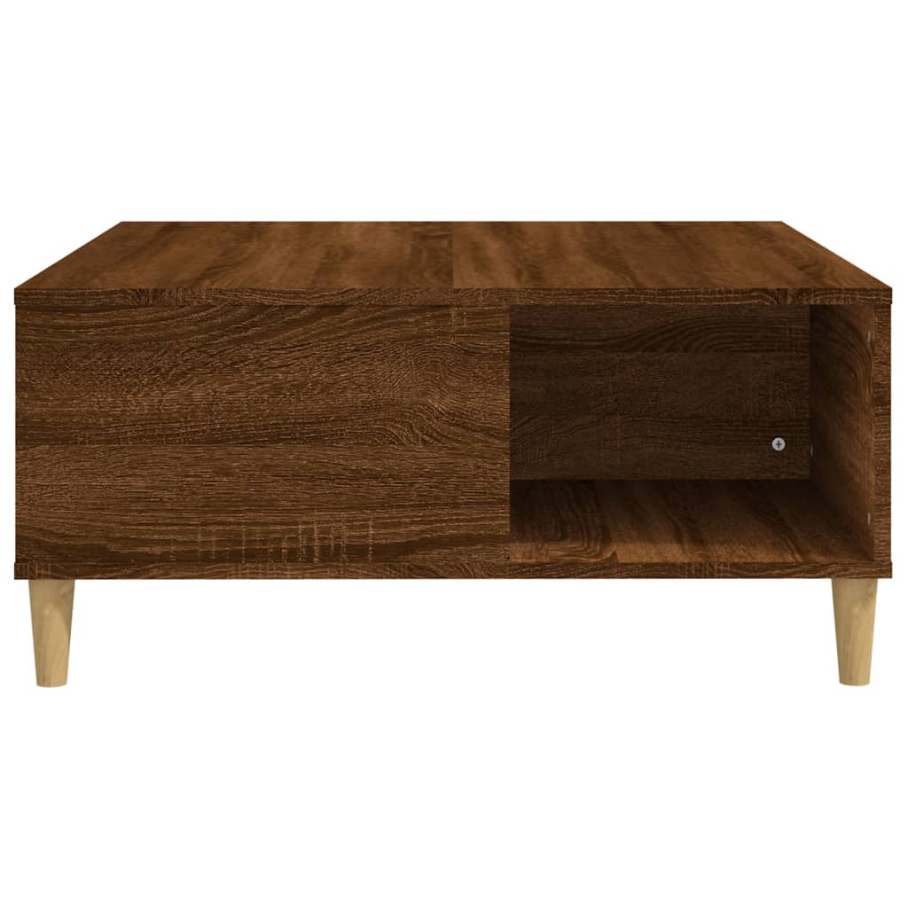 Couchtisch Braun Eichen-Optik 80x80x36,5 cm Holzwerkstoff - Pazzar.ch