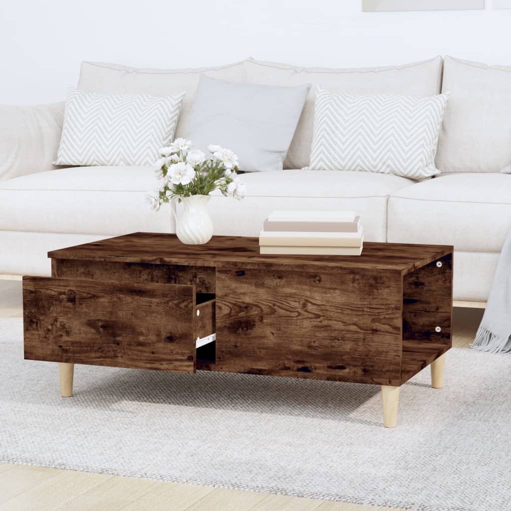 Couchtisch Räuchereiche 90x50x36,5 cm Holzwerkstoff - Pazzar.ch