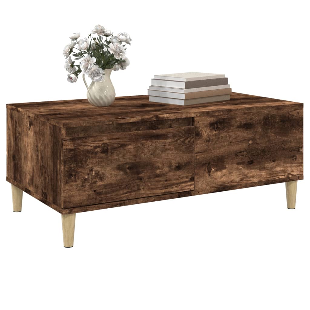 Couchtisch Räuchereiche 90x50x36,5 cm Holzwerkstoff - Pazzar.ch