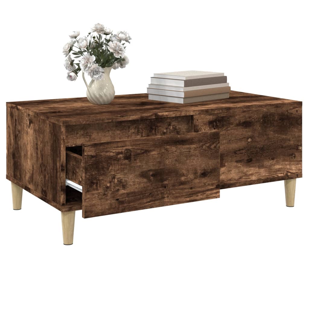 Couchtisch Räuchereiche 90x50x36,5 cm Holzwerkstoff - Pazzar.ch