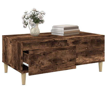 Couchtisch Räuchereiche 90x50x36,5 cm Holzwerkstoff - Pazzar.ch