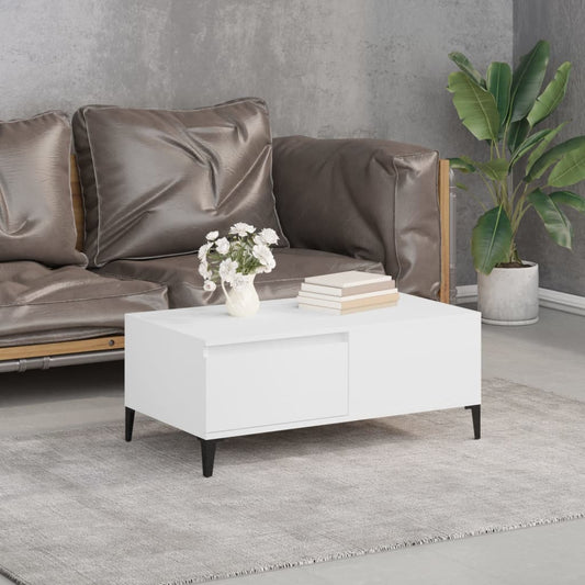 Couchtisch Weiß 90x50x36,5 cm Holzwerkstoff - Pazzar.ch