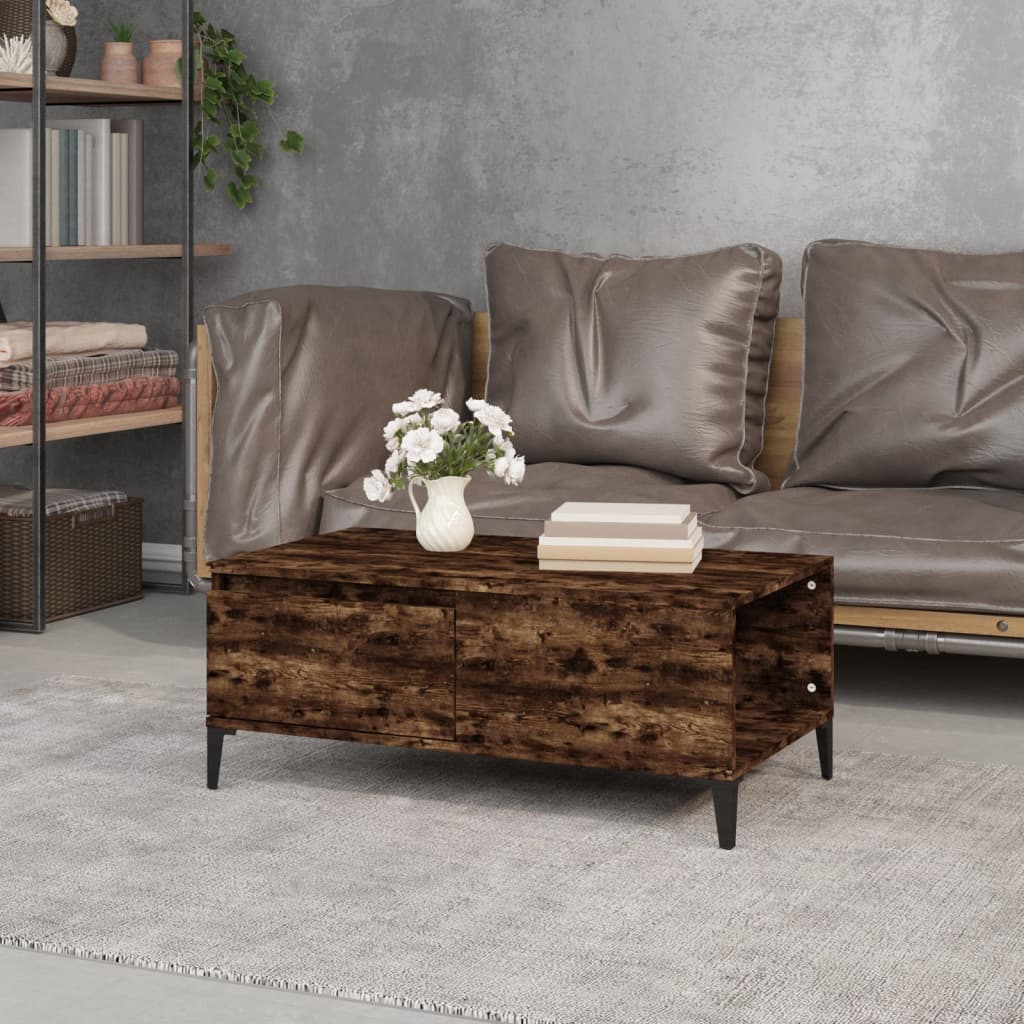 Couchtisch Räuchereiche 90x50x36,5 cm Holzwerkstoff - Pazzar.ch