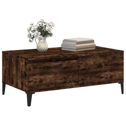 Couchtisch Räuchereiche 90x50x36,5 cm Holzwerkstoff - Pazzar.ch