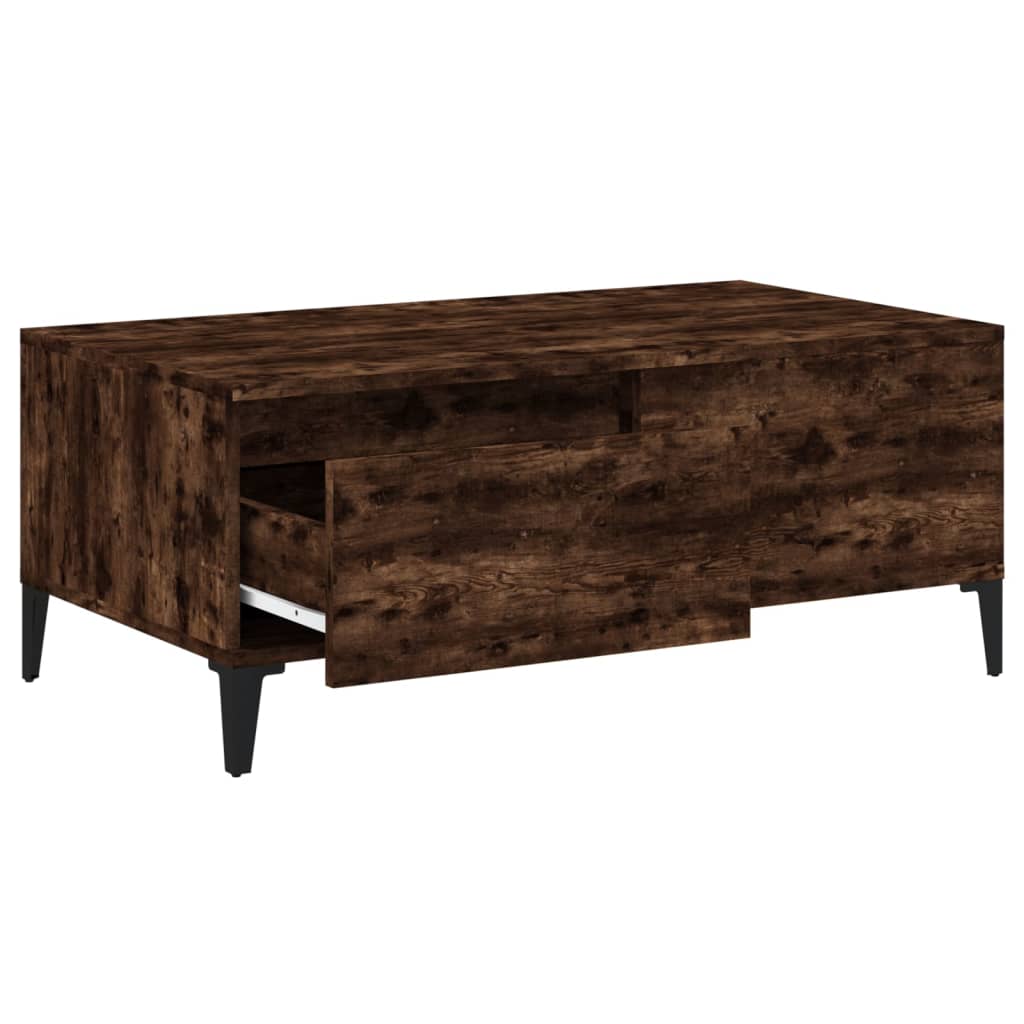 Couchtisch Räuchereiche 90x50x36,5 cm Holzwerkstoff - Pazzar.ch