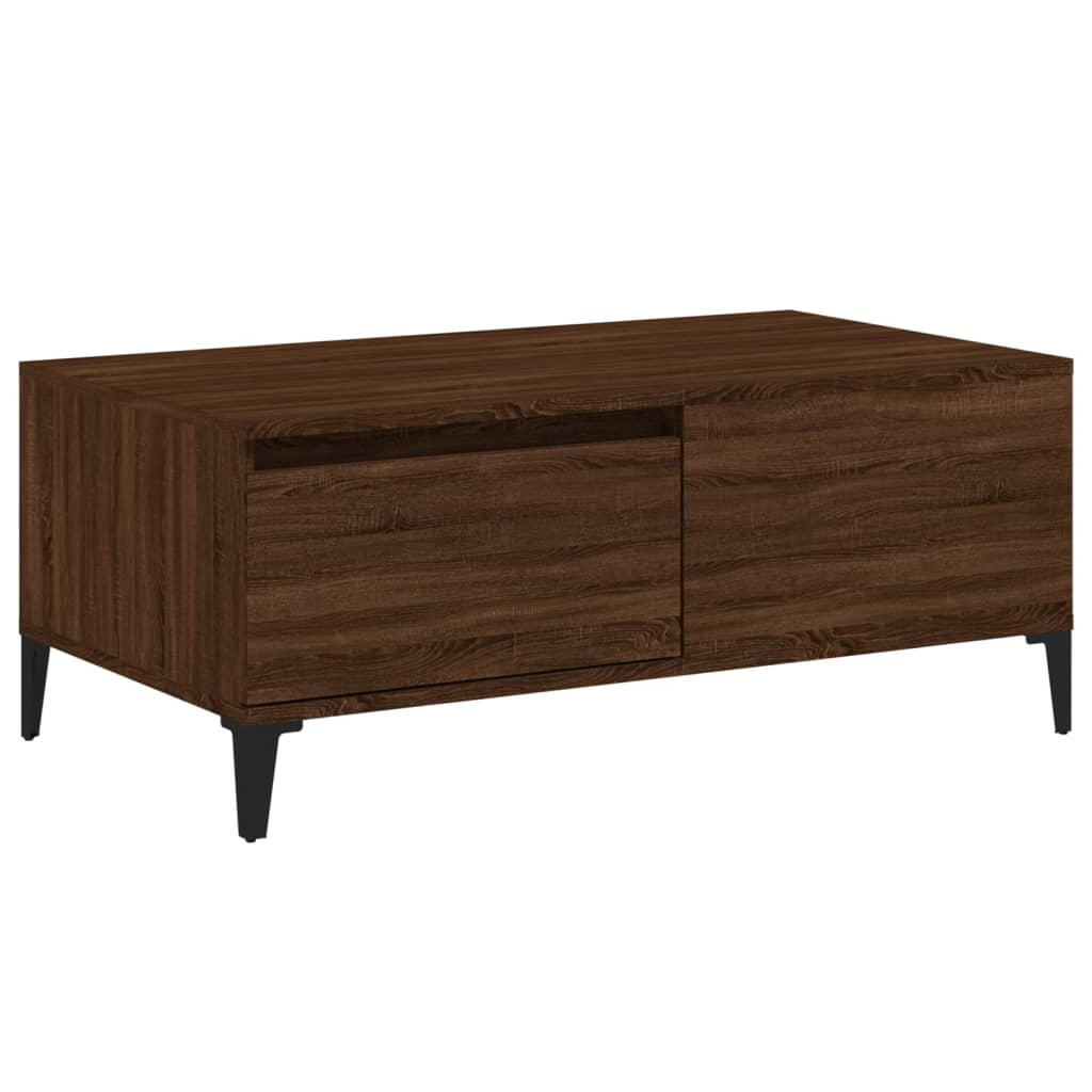 Couchtisch Braun Eichen-Optik 90x50x36,5 cm Holzwerkstoff - Pazzar.ch
