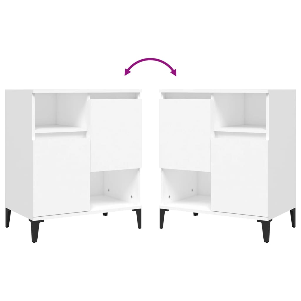 Sideboard Weiß 60x35x70 cm Holzwerkstoff - Pazzar.ch