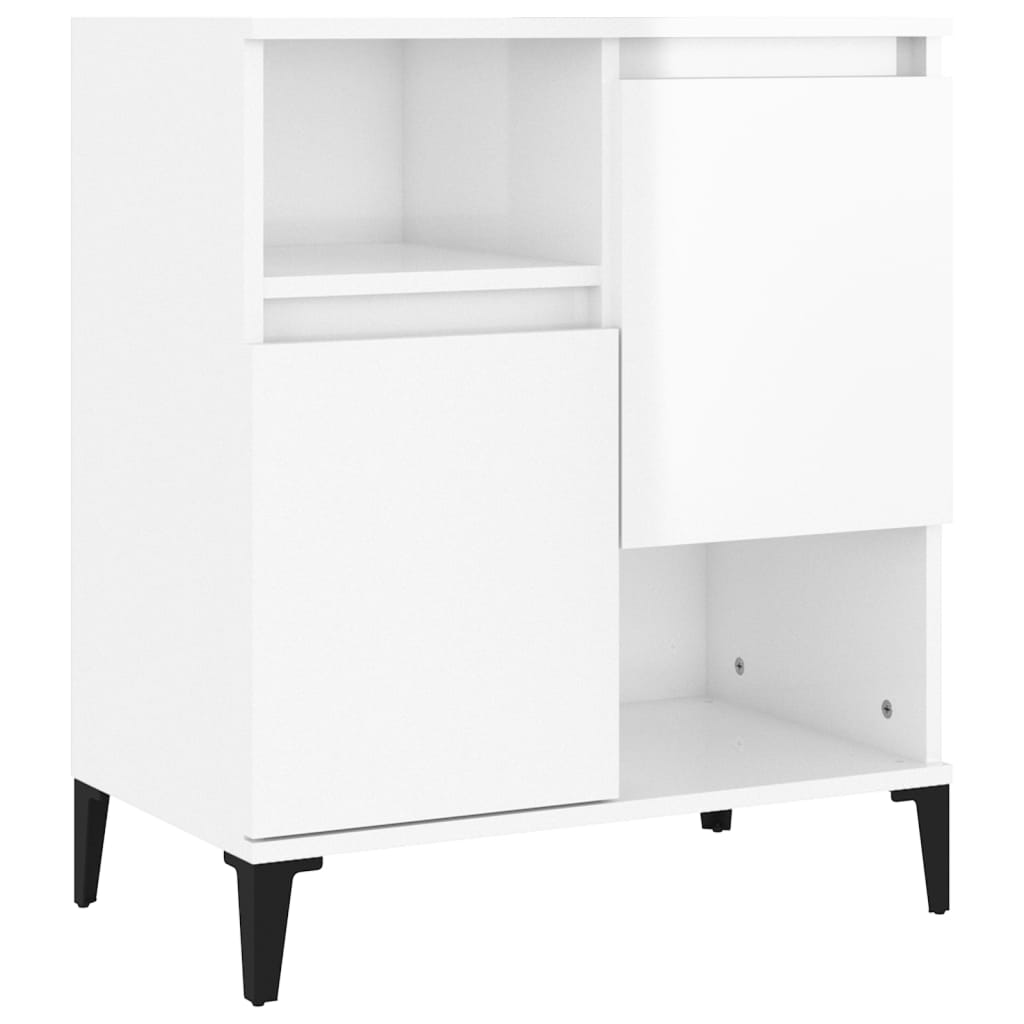 Sideboard Hochglanz-Weiß 60x35x70 cm Holzwerkstoff - Pazzar.ch