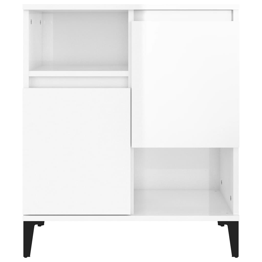 Sideboard Hochglanz-Weiß 60x35x70 cm Holzwerkstoff - Pazzar.ch