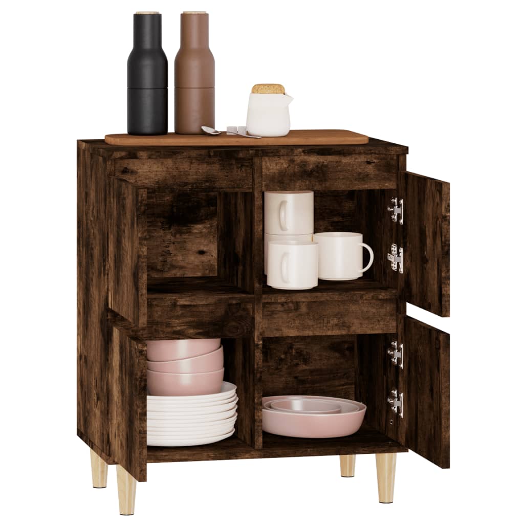 Sideboard Räuchereiche 60x35x70 cm Holzwerkstoff - Pazzar.ch