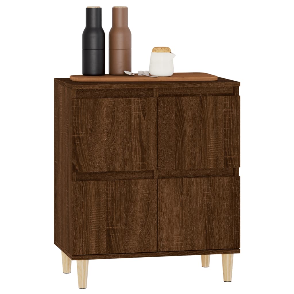 Sideboard Braun Eichen-Optik 60x35x70 cm Holzwerkstoff - Pazzar.ch
