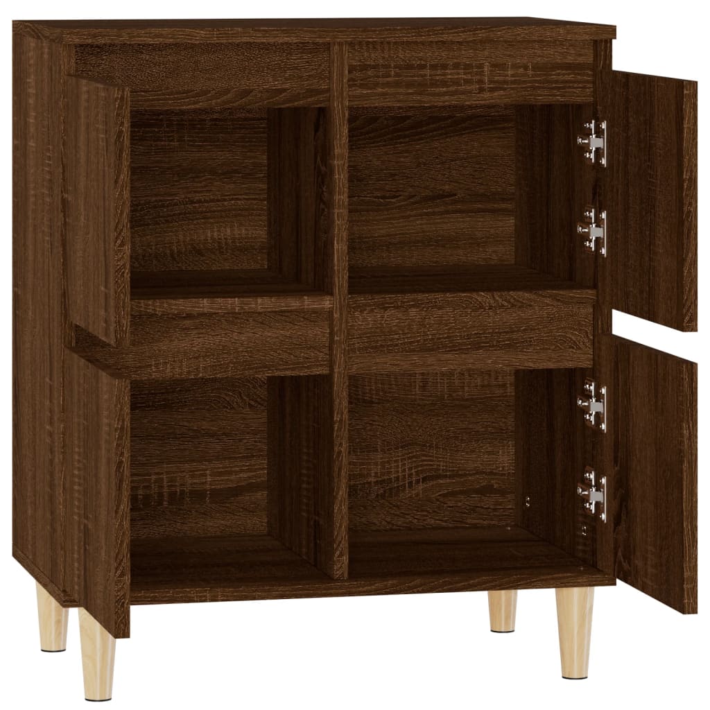 Sideboard Braun Eichen-Optik 60x35x70 cm Holzwerkstoff - Pazzar.ch