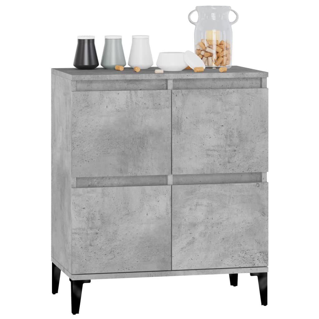 Sideboard Betongrau 60x35x70 cm Holzwerkstoff - Pazzar.ch