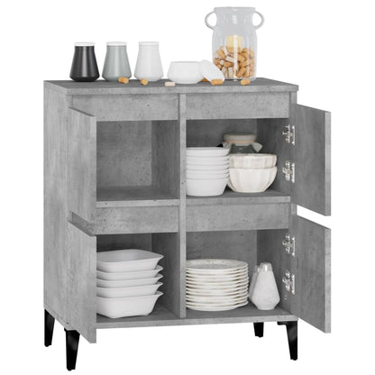 Sideboard Betongrau 60x35x70 cm Holzwerkstoff - Pazzar.ch