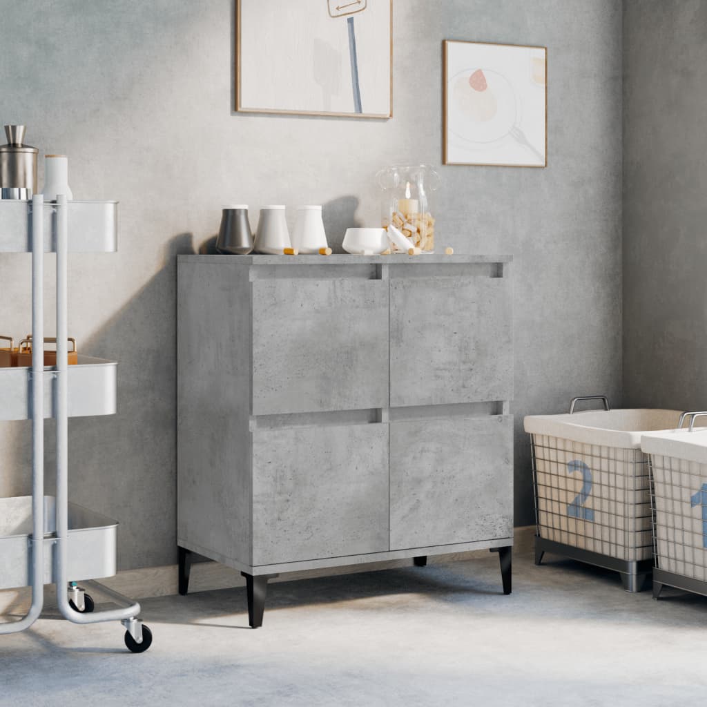 Sideboard Betongrau 60x35x70 cm Holzwerkstoff - Pazzar.ch