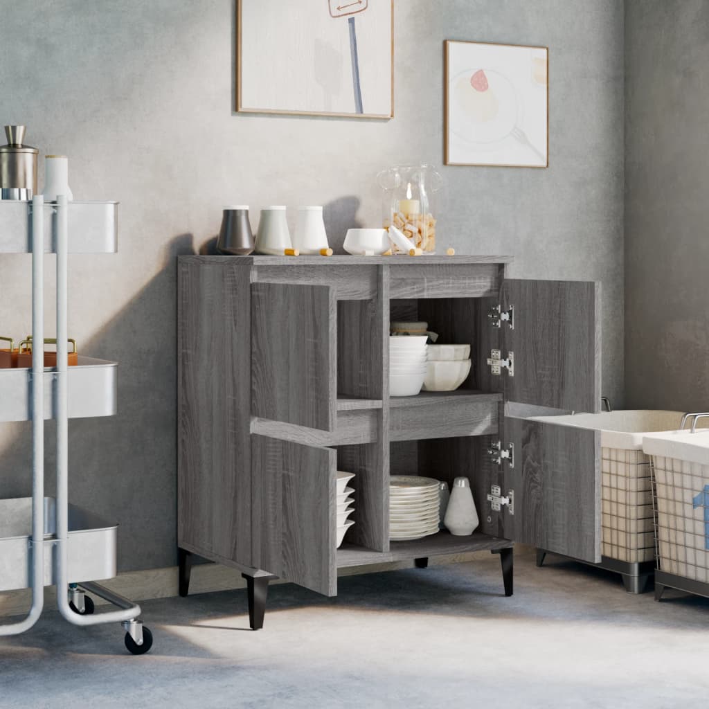 Sideboard Grau Sonoma 60x35x70 cm Holzwerkstoff - Pazzar.ch