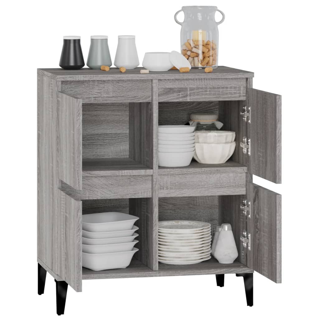 Sideboard Grau Sonoma 60x35x70 cm Holzwerkstoff - Pazzar.ch