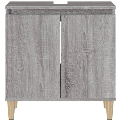 Waschbeckenunterschrank Grau Sonoma 58x33x60 cm Holzwerkstoff - Pazzar.ch