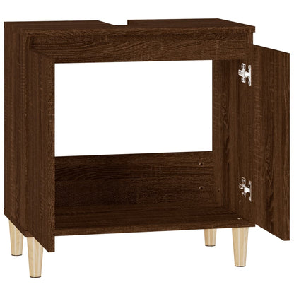 Waschbeckenunterschrank Braun Eichen-Optik 58x33x60 cm - Pazzar.ch