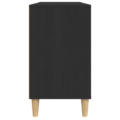Waschbeckenunterschrank Schwarz 80x33x60 cm Holzwerkstoff - Pazzar.ch