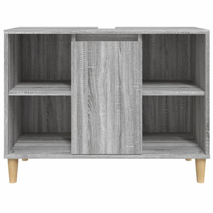 Waschbeckenunterschrank Grau Sonoma 80x33x60 cm Holzwerkstoff - Pazzar.ch
