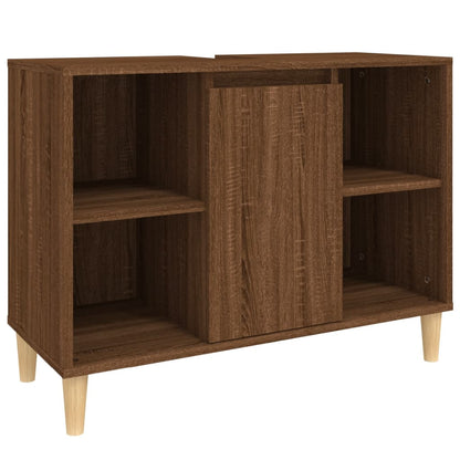 Waschbeckenunterschrank Braun Eichen-Optik 80x33x60 cm - Pazzar.ch