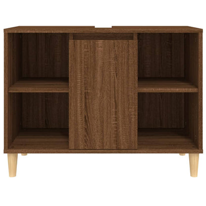 Waschbeckenunterschrank Braun Eichen-Optik 80x33x60 cm - Pazzar.ch