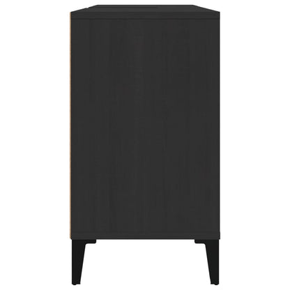 Waschbeckenunterschrank Schwarz 80x33x60 cm Holzwerkstoff - Pazzar.ch