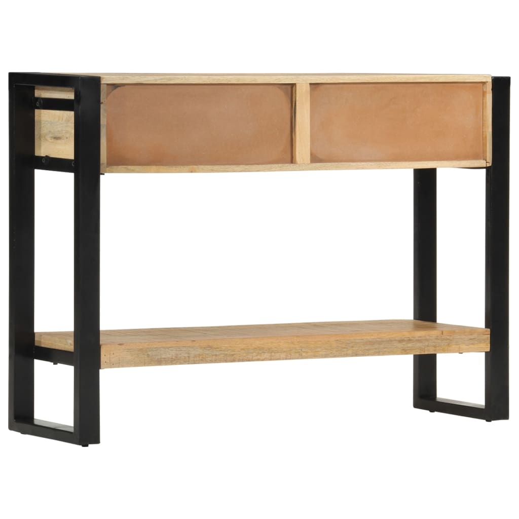 Konsolentisch 110x30x76 cm Raues Massivholz Mango - Pazzar.ch