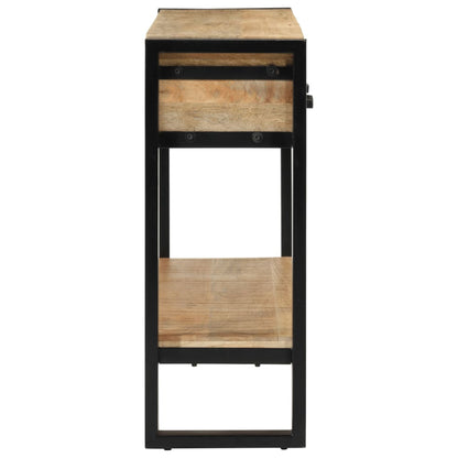 Konsolentisch 110x30x76 cm Raues Massivholz Mango - Pazzar.ch