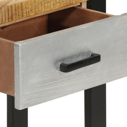 Konsolentisch 110x30x76 cm Raues Massivholz Mango - Pazzar.ch