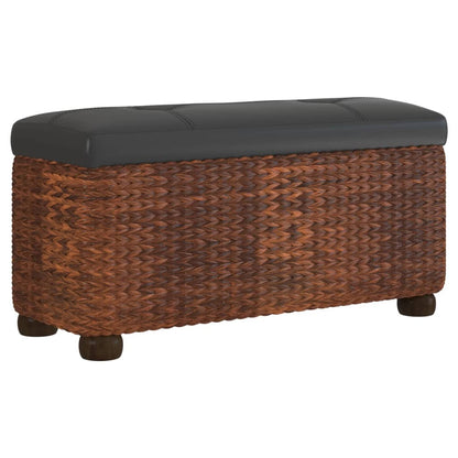 Sitzbänke mit Stauraum und Kissen in Braun 2 Stk. 69 cm Rohrkolben - Pazzar.ch