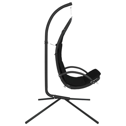 Garten-Hängestuhl mit Kissen Schwarze Oxford-Gewebe und Stahl - Pazzar.ch