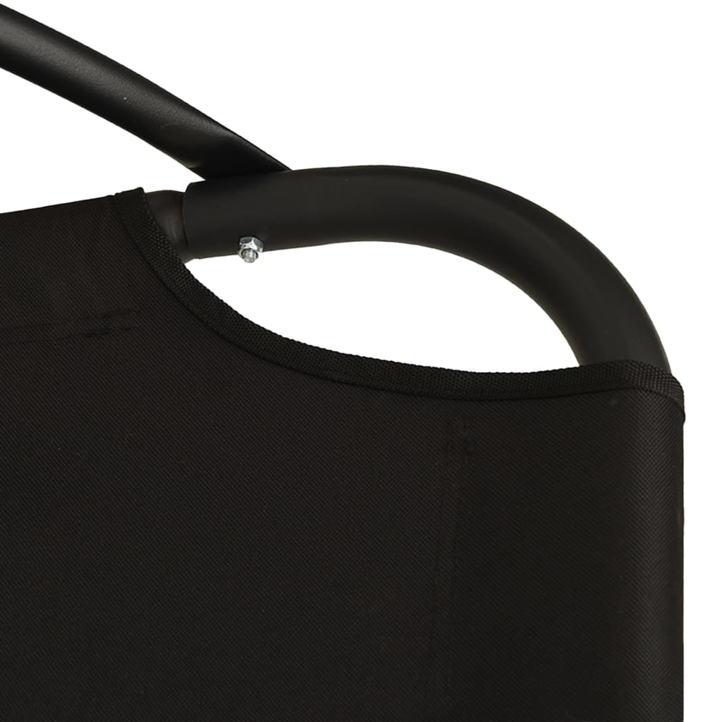 Garten-Hängestuhl mit Kissen Schwarze Oxford-Gewebe und Stahl - Pazzar.ch