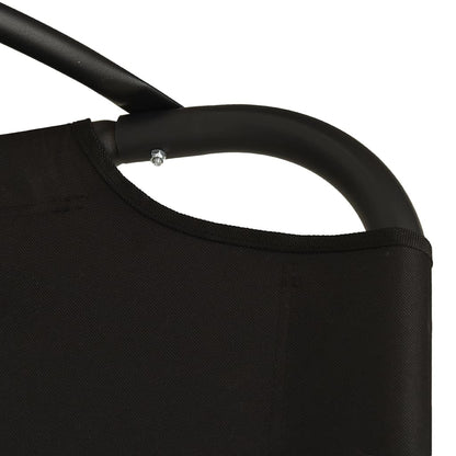 Garten-Hängestuhl mit Kissen Schwarze Oxford-Gewebe und Stahl - Pazzar.ch